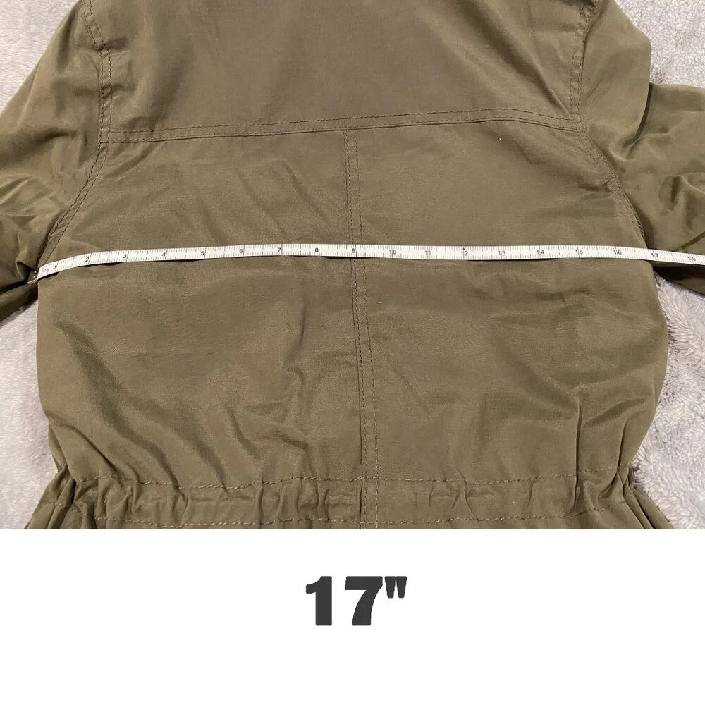 Aeropostale Olive Green Hooded Parka- Size Small - Picture 9 of 12